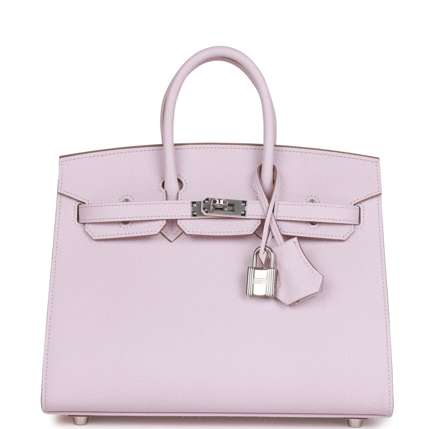Hermes Birkin 25 Sellier Mauve Pale Epsom Palladium Hardware