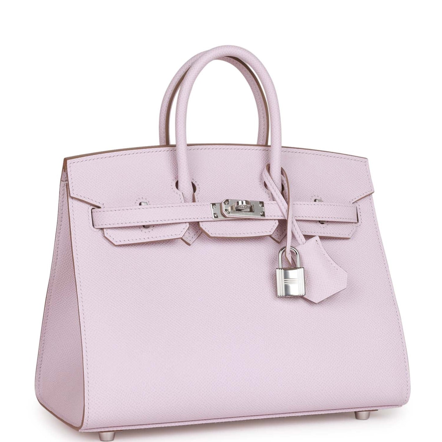 Hermes Birkin 25 Sellier Mauve Pale Epsom Palladium Hardware