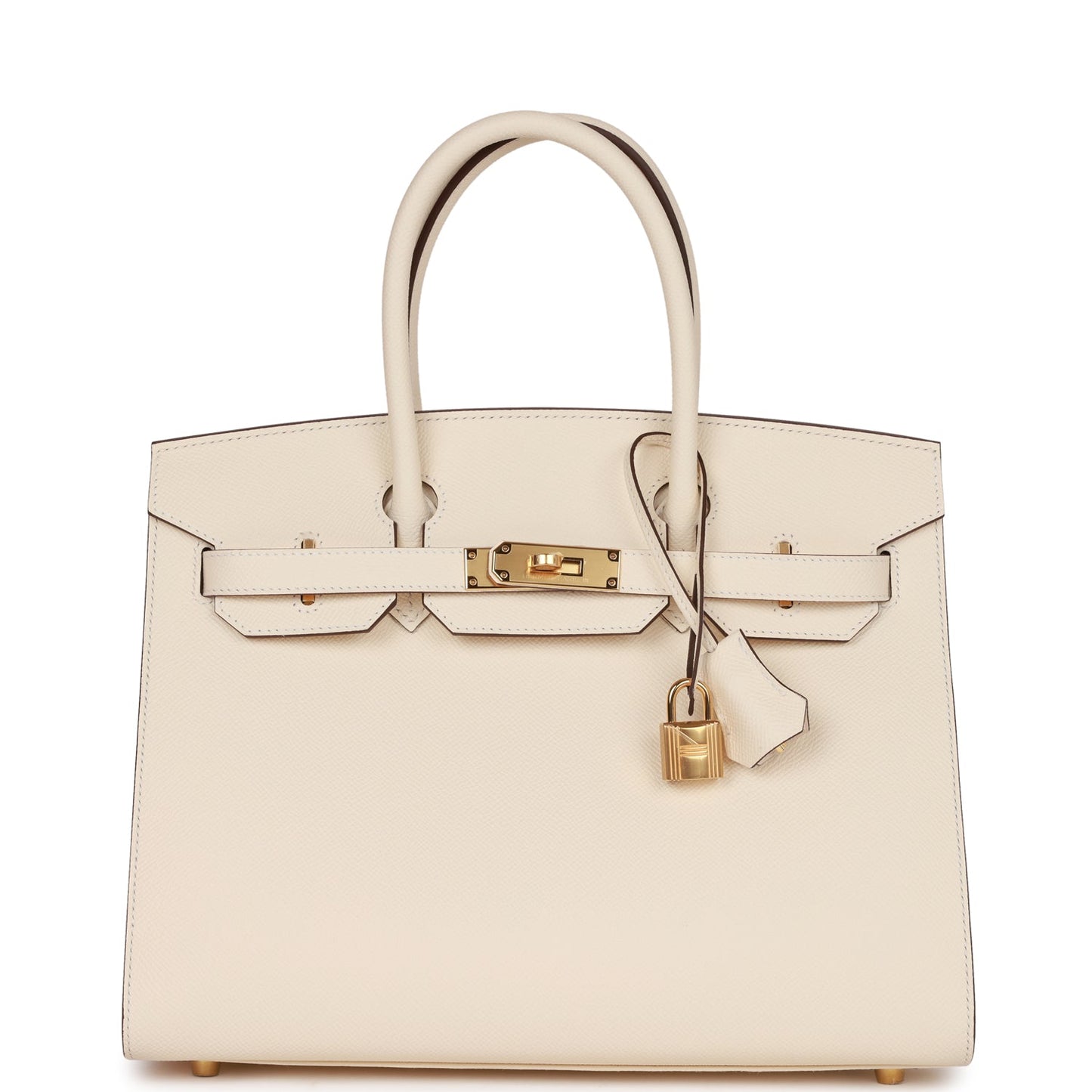 Hermes Birkin 30 Sellier Nata Epsom Gold Hardware