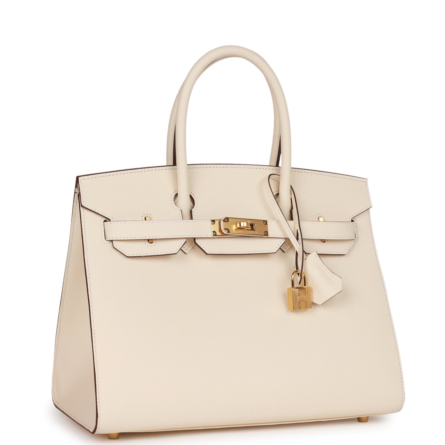 Hermes Birkin 30 Sellier Nata Epsom Gold Hardware