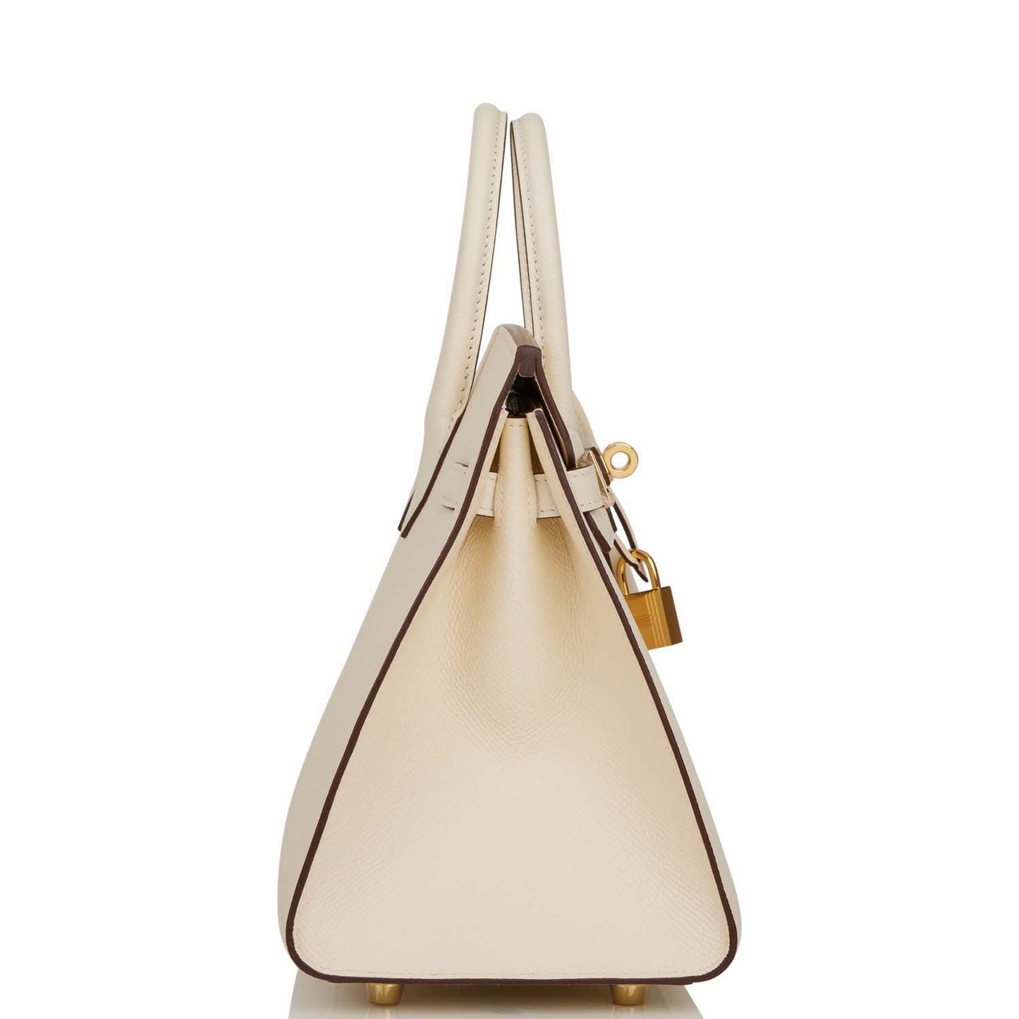Hermes Birkin 25 Sellier Nata Epsom Gold Hardware