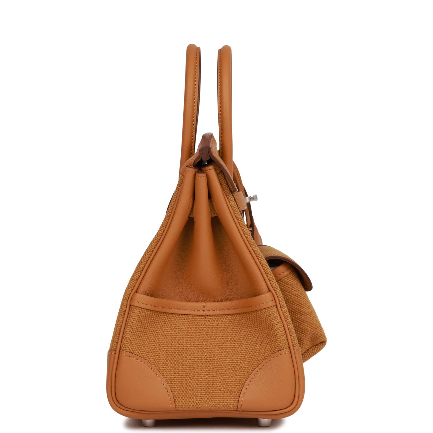 Hermes Birkin Cargo 25 Desert/ Sesame Swift and Toile Canvas Palladium Hardware