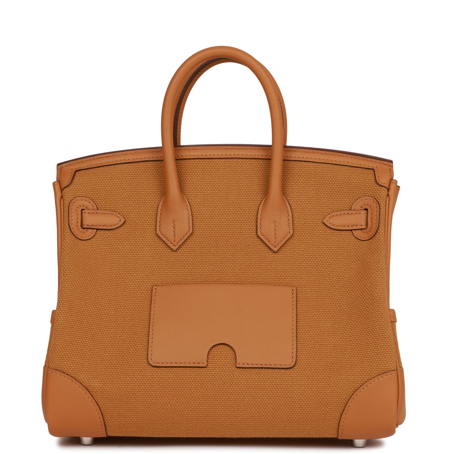 Hermes Birkin Cargo 25 Desert/ Sesame Swift and Toile Canvas Palladium Hardware