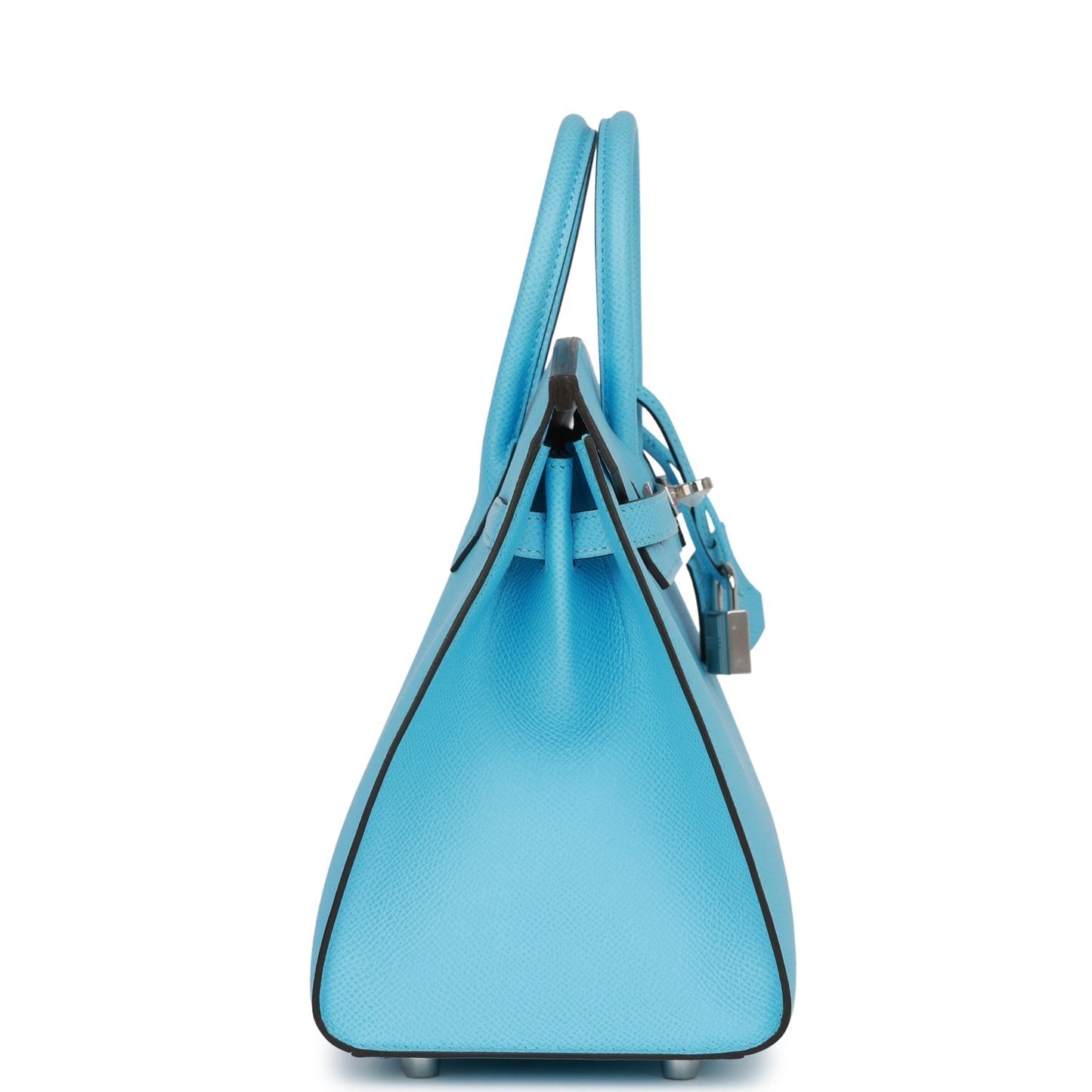 Hermes Birkin 25 Sellier Celeste Epsom Palladium Hardware