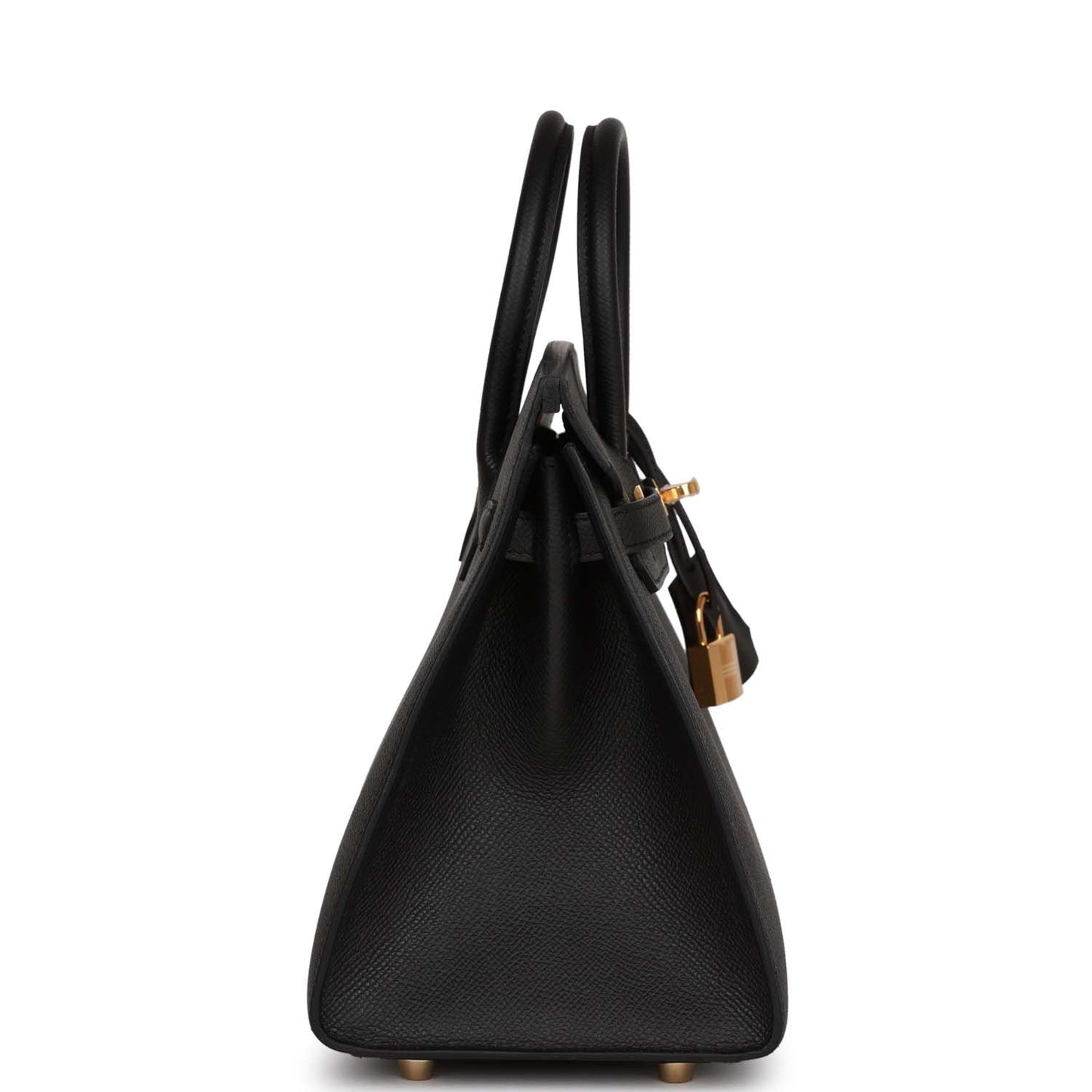 Hermes Birkin 25 Sellier Black Epsom Gold Hardware