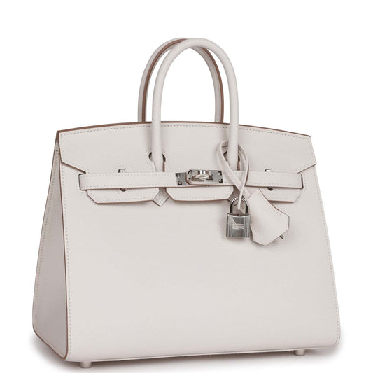 Hermes Birkin 25 Sellier Gris Pale Epsom Palladium Hardware