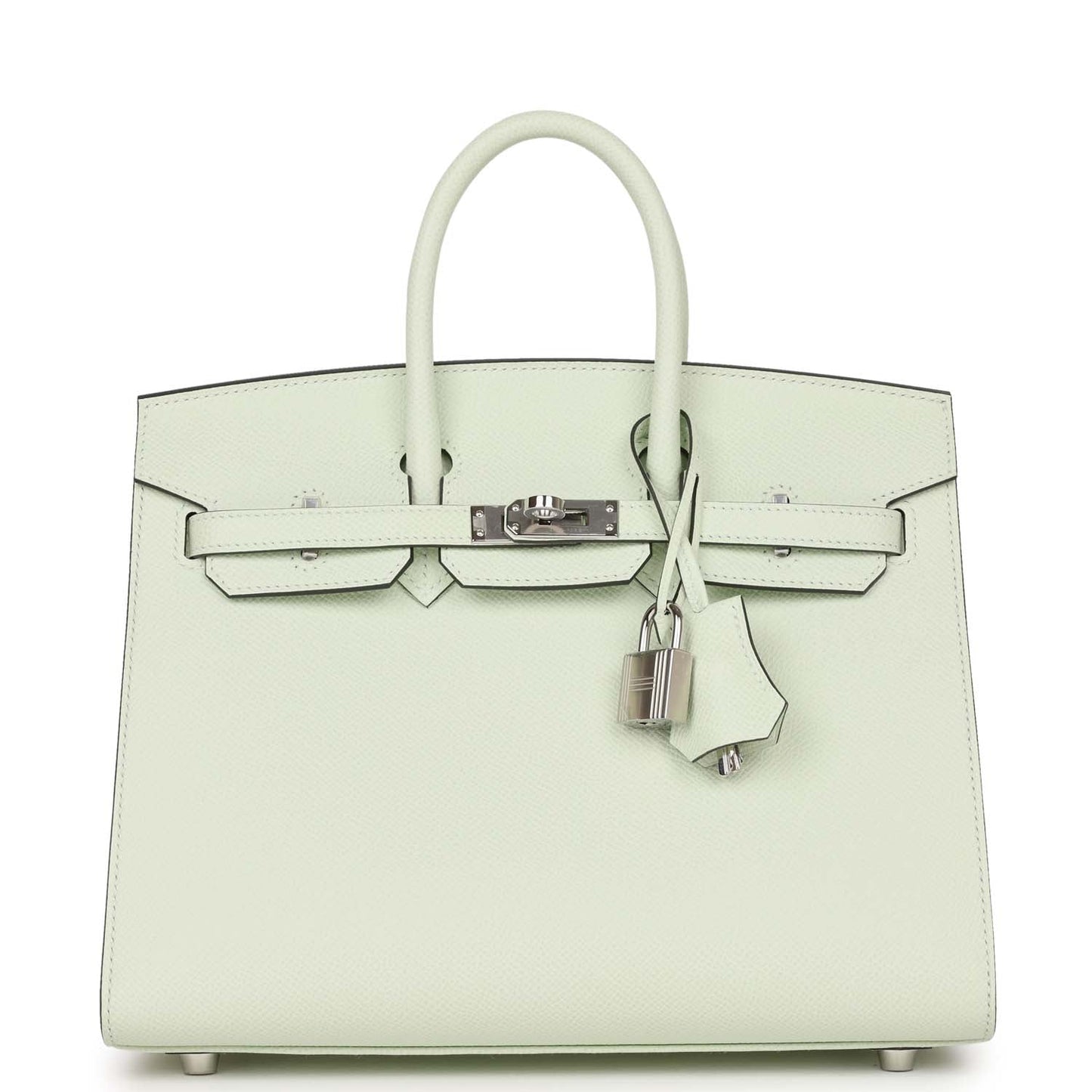 Hermes Birkin 25 Sellier Vert Fizz Epsom Palladium Hardware