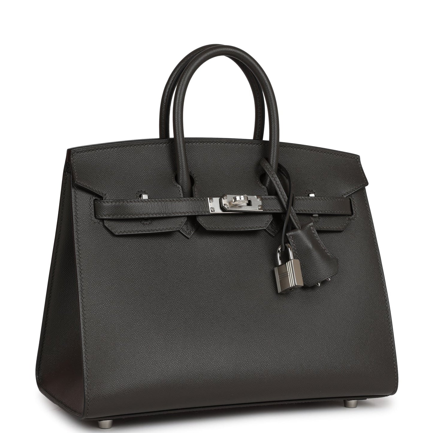 Hermes Birkin 25 Sellier Gris Meyer Madame Palladium Hardware