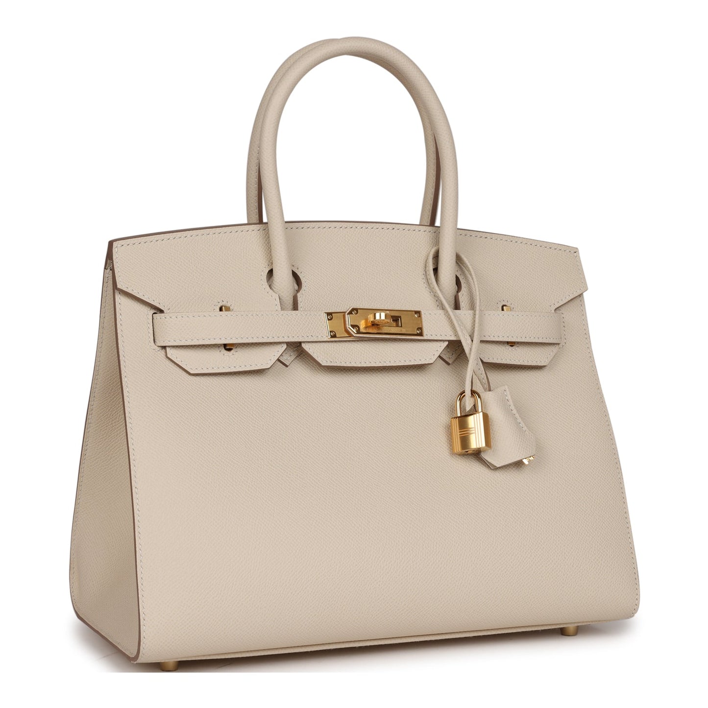 Hermes Birkin 30 Sellier Craie Epsom Gold Hardware