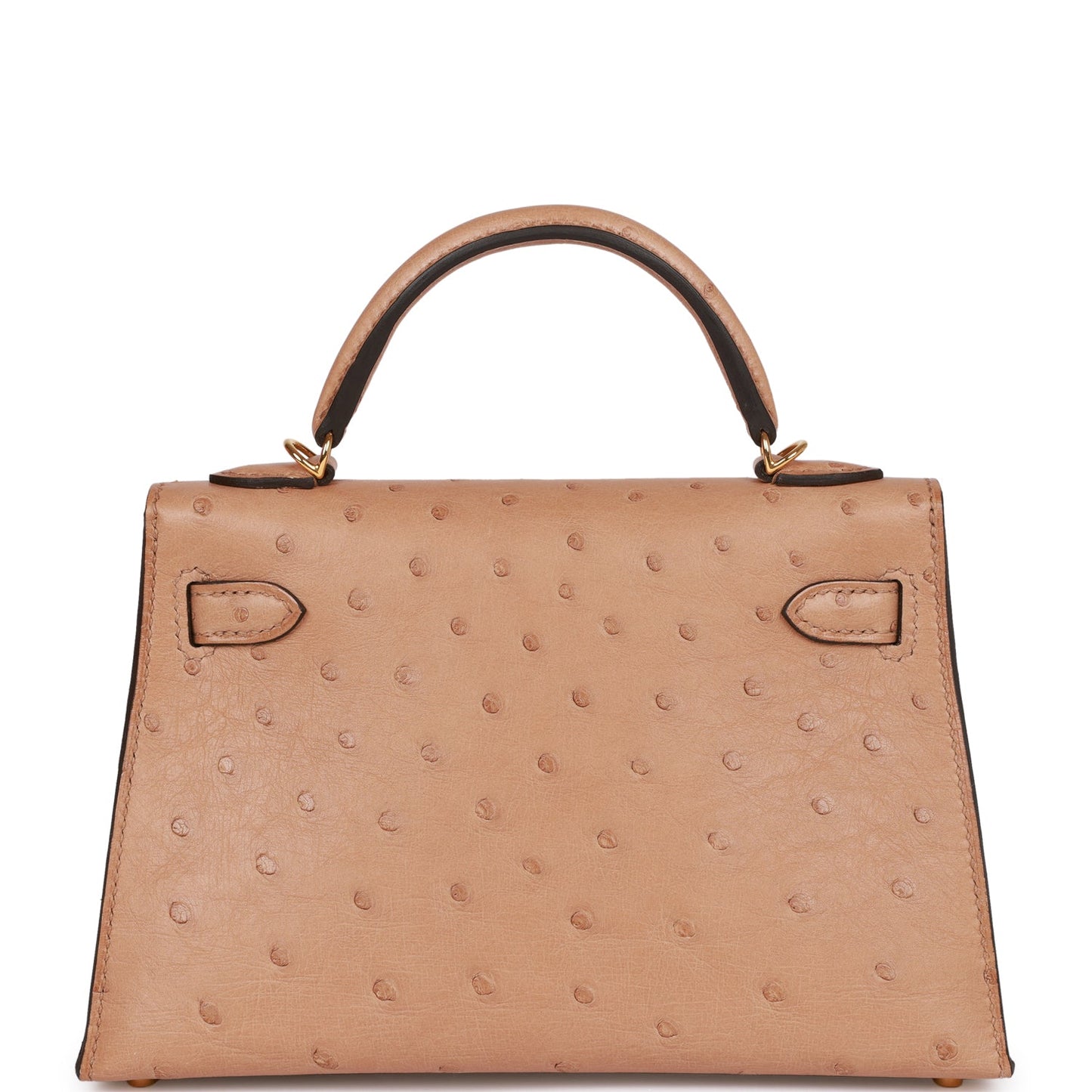 Hermes Kelly 20 Sellier Chai Ostrich Gold Hardware