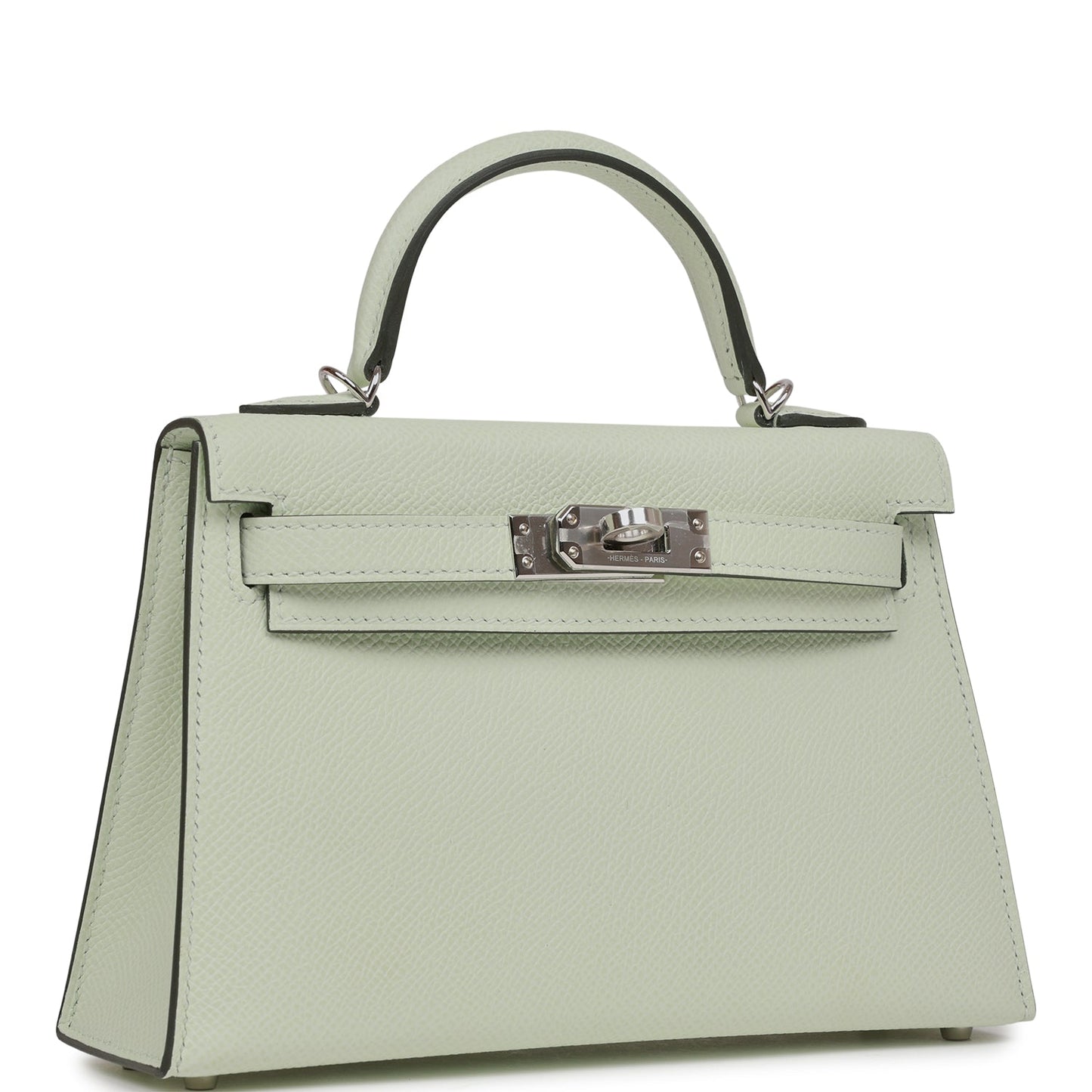 Hermes Kelly 20 Sellier Vert Fizz Epsom Palladium Hardware