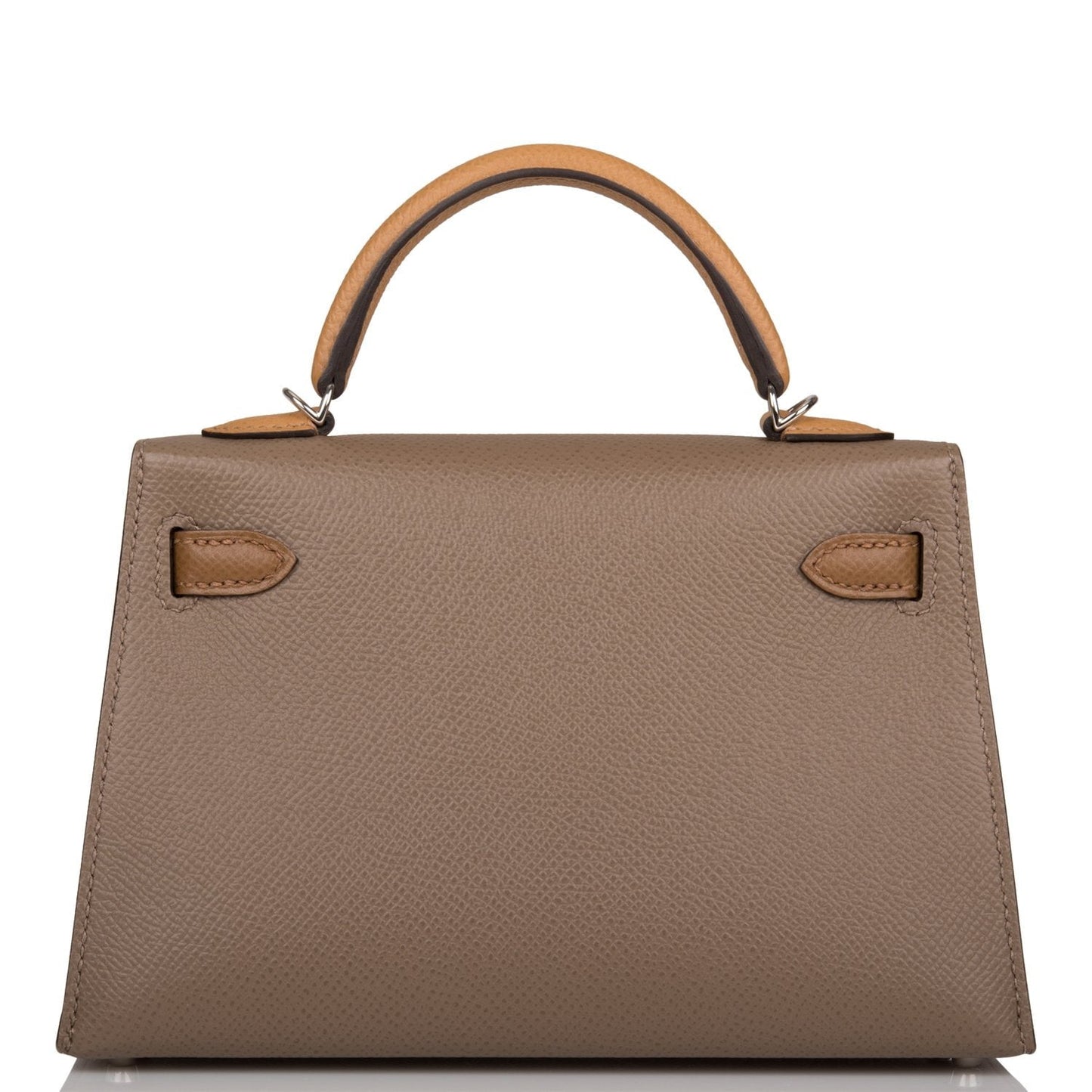 Hermes Kelly 20 Sellier Etoupe, Alezan and Biscuit Epsom Palladium Hardware