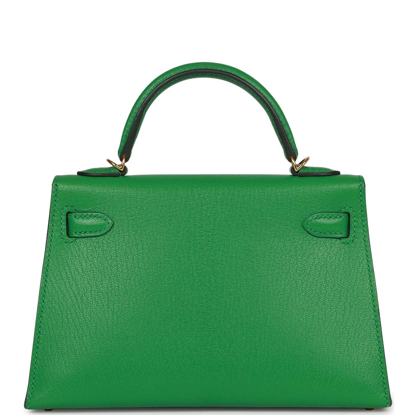 Hermes Kelly 20 Sellier Bambou Chevre Gold Hardware