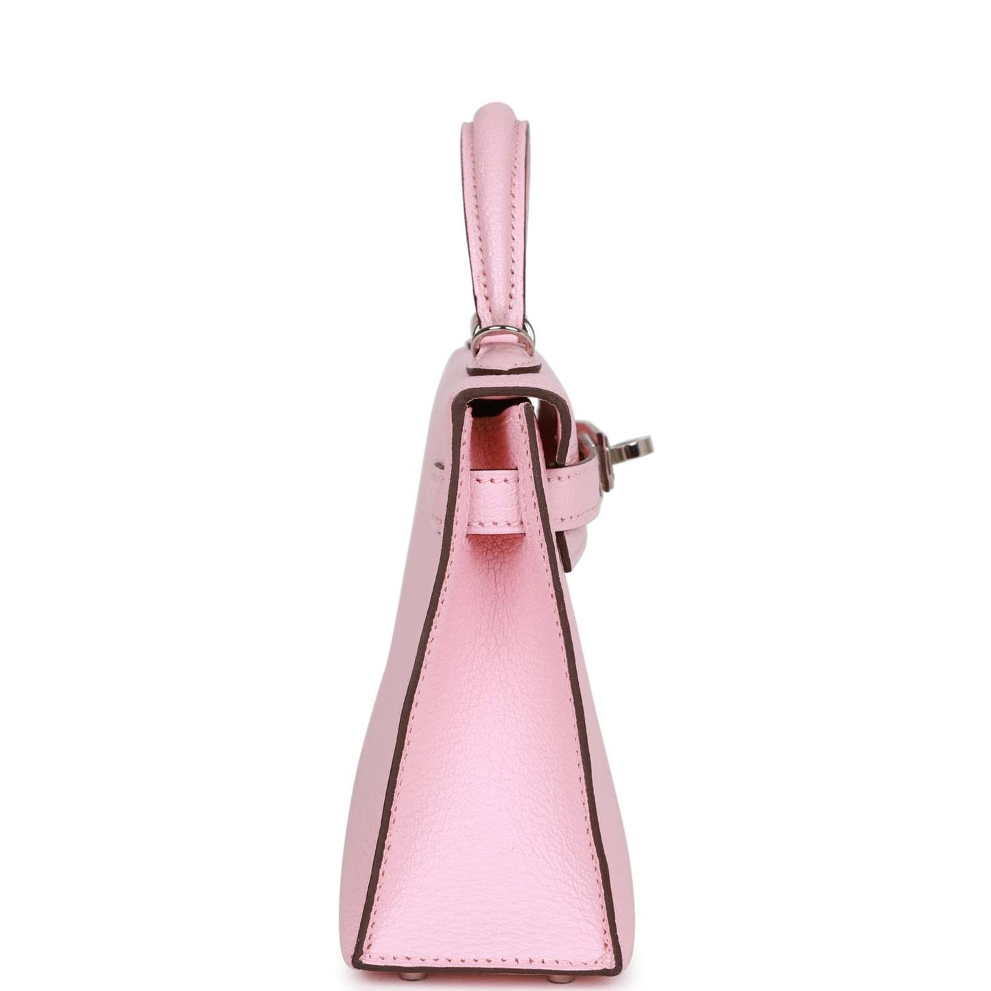 Hermes Kelly 20 Sellier Rose Sakura Chevre Palladium Hardware