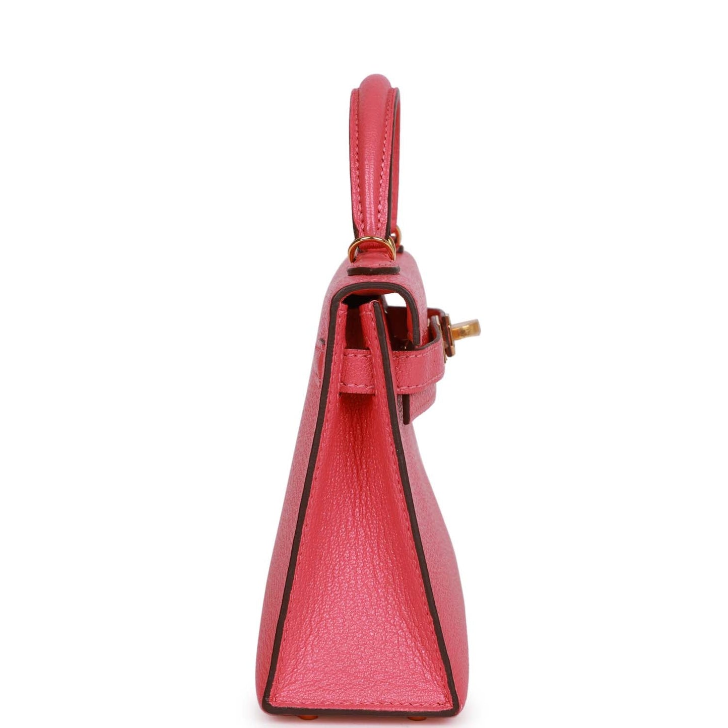 Hermes Kelly 20 Sellier Rose Lipstick Chèvre Gold Hardware