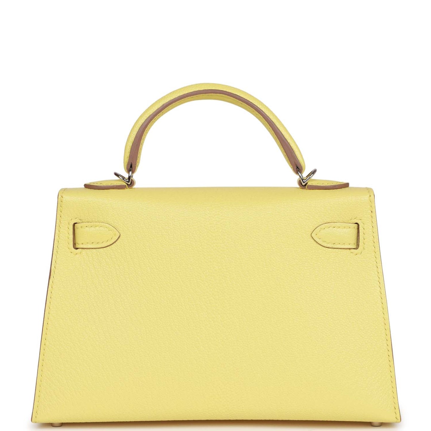 Hermes Kelly 20 Sellier Limoncello Chevre Palladium Hardware