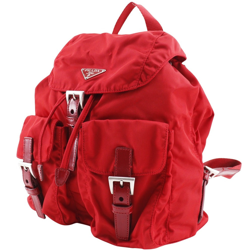 PRADA Backpack Nylon Red VERA SPORT Women