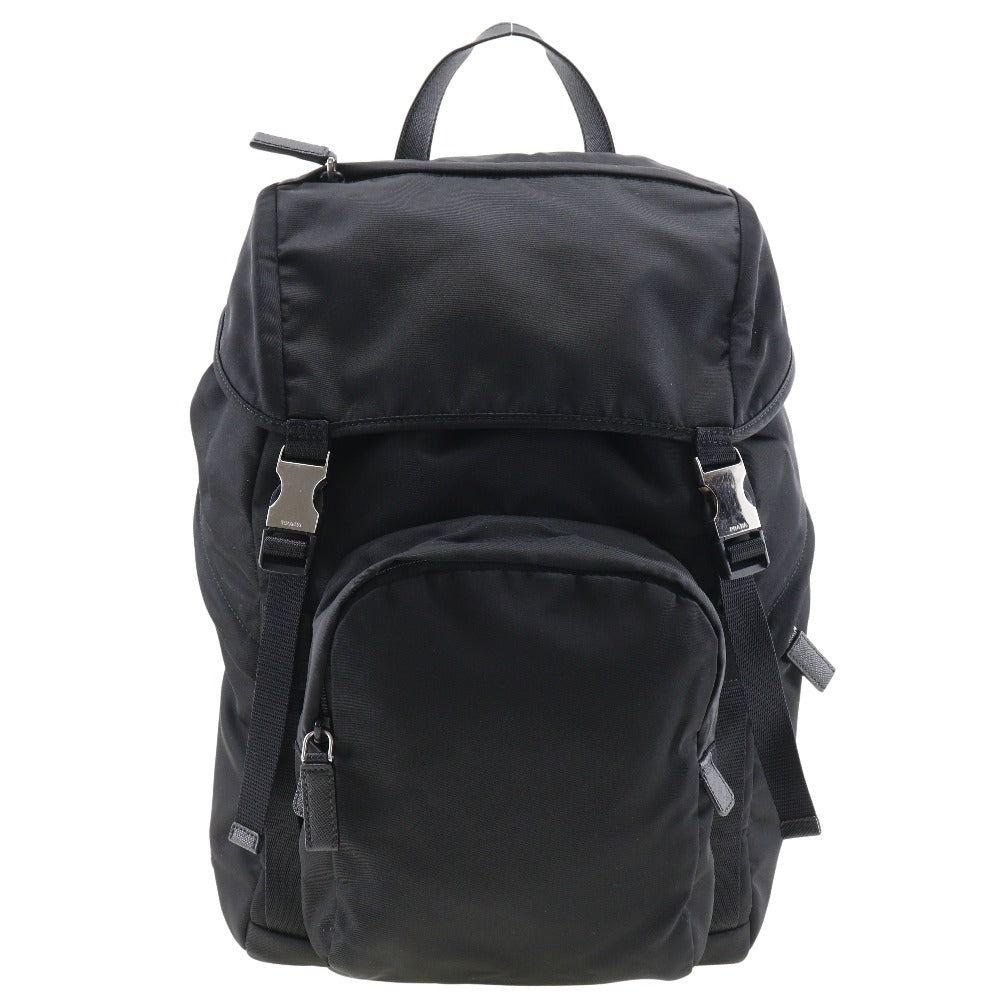 PRADA Backpack Nylon black unisex(Unisex)