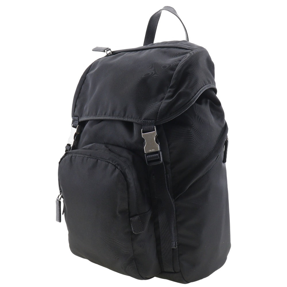 PRADA Backpack Nylon black unisex(Unisex)