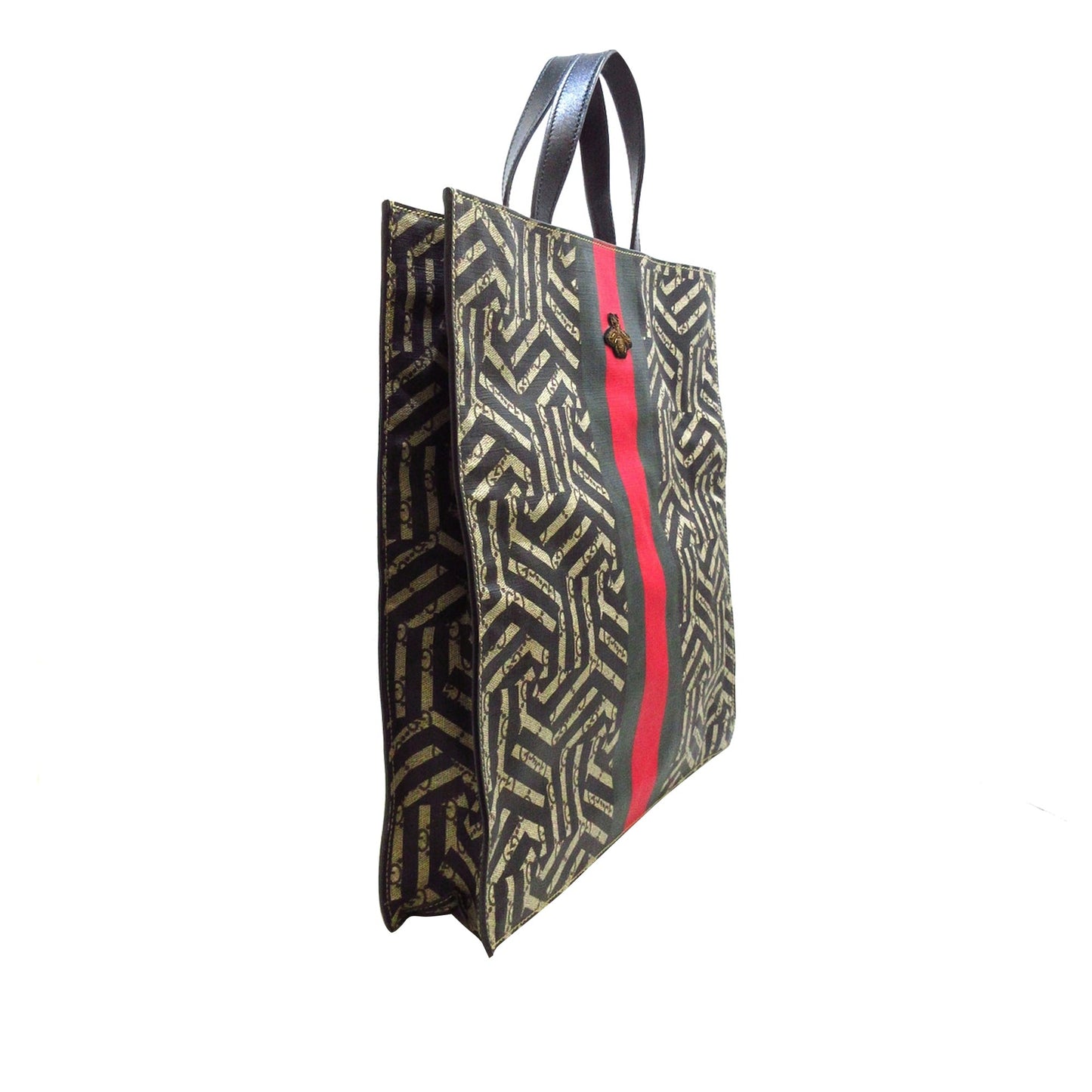 Gucci GG Supreme Brown Canvas Tote Style 2