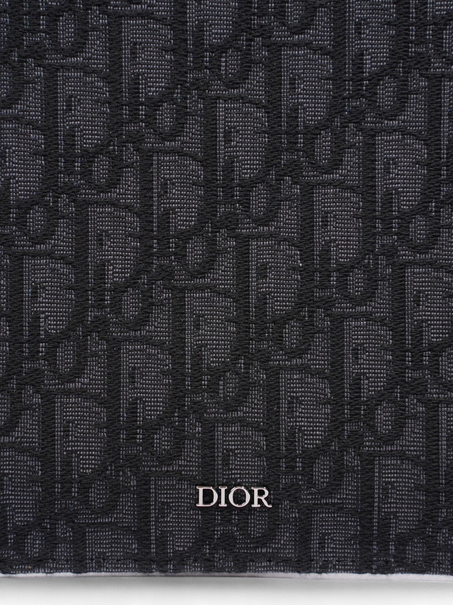 Christian Dior A4 Pouch Black Oblique Canvas