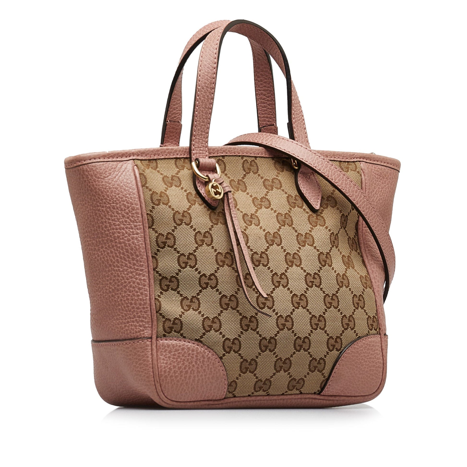 Gucci Leather Canvas Shoulder Bag