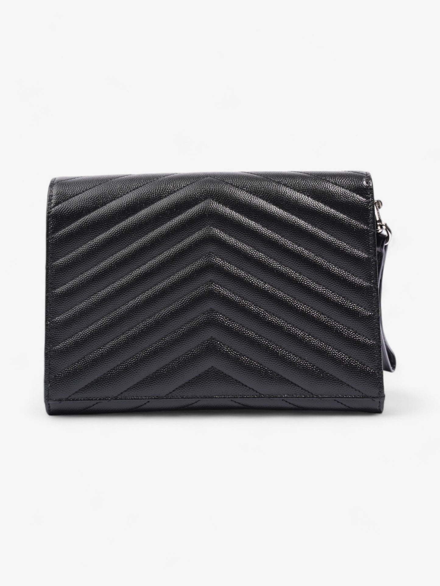 Saint Laurent Cassandre Clutch Black Matelasse Leather