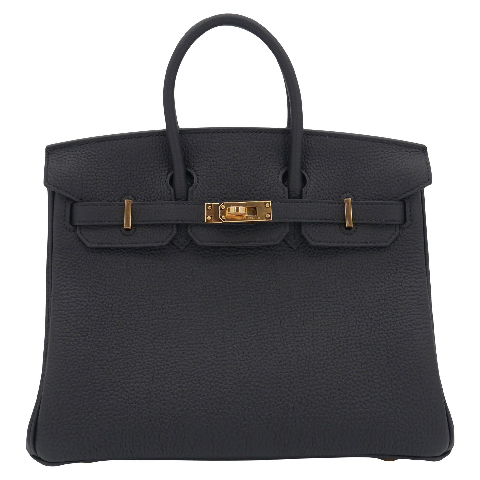 Hermes25cm Birkin Black Togo Leather Gold Hardware