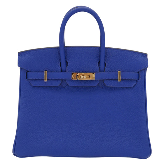 Hermes25cm Birkin Bleu Royal Togo Leather Gold Hardware