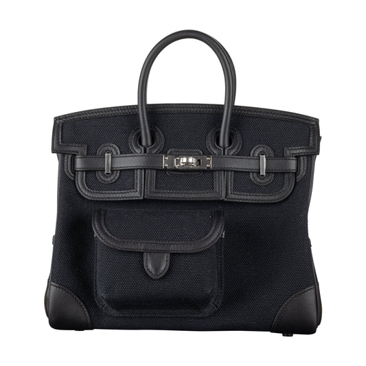 Hermes25cm Birkin Cargo Black Palladium Hardware