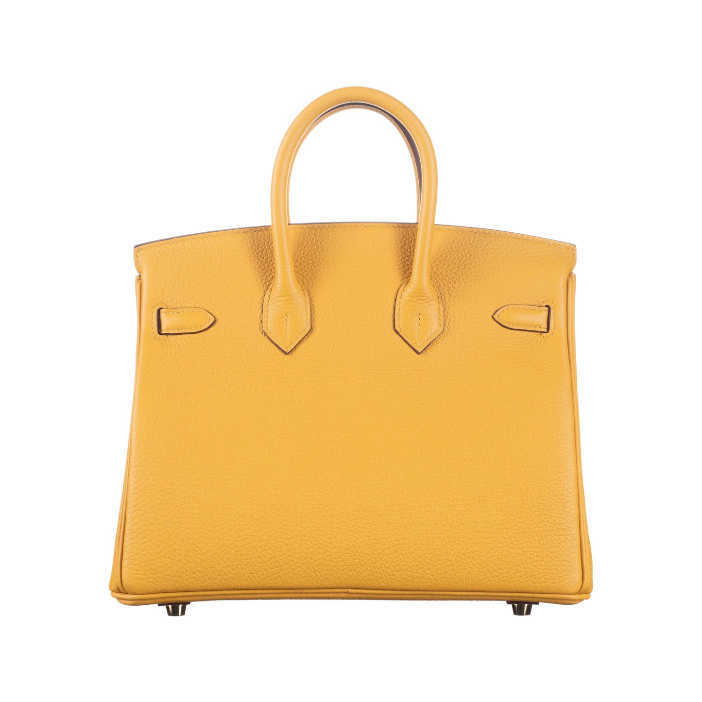Hermes25cm Birkin Jaune Ambre Togo Leather Gold Hardware