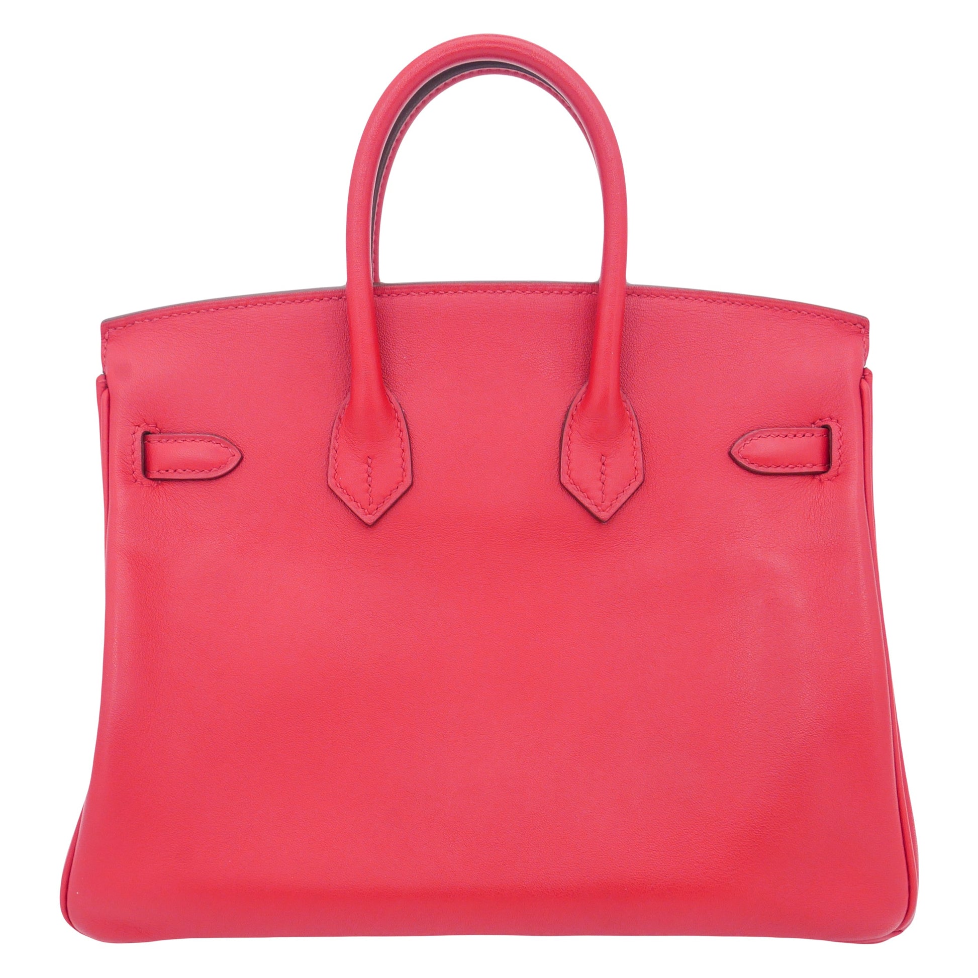 Hermes25cm Birkin Rouge Piment Swift Leather Gold Hardware