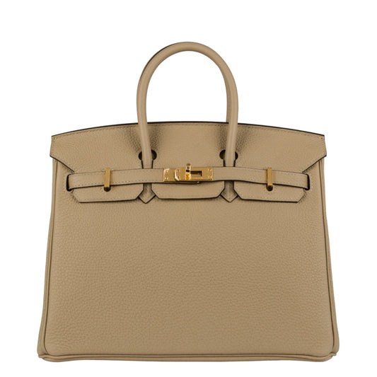 Hermes25cm Birkin Trench Togo Leather Gold Hardware