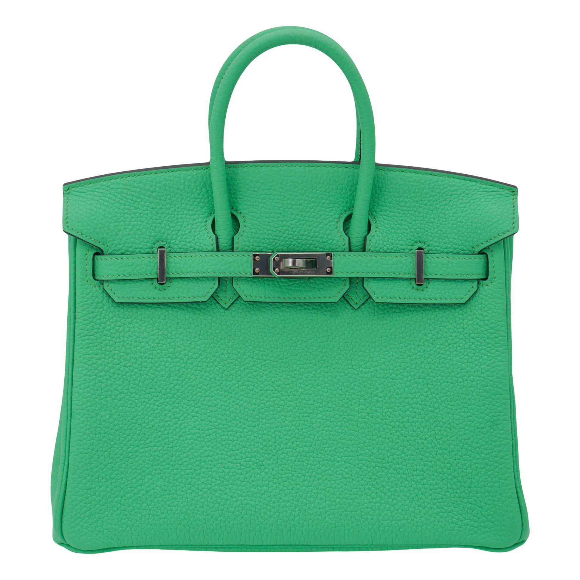 Hermes25cm Birkin Vert Comics Togo Leather Palladium Hardware
