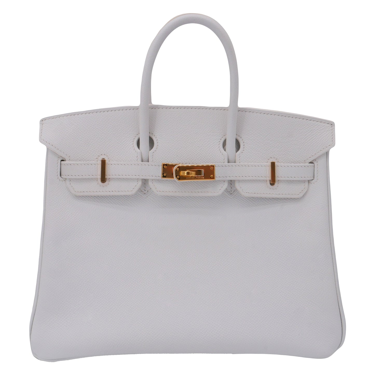 Hermes25cm Birkin White Epsom Leather Gold Hardware