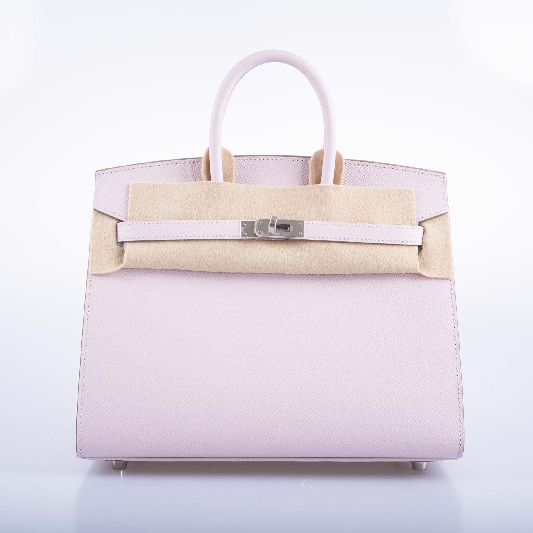 HermesBirkin 25 Sellier Mauve Pale Epsom Palladium Hardware