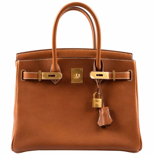 HermesBirkin 30 Barenia Faubourg Gold Hardware - 2019, D