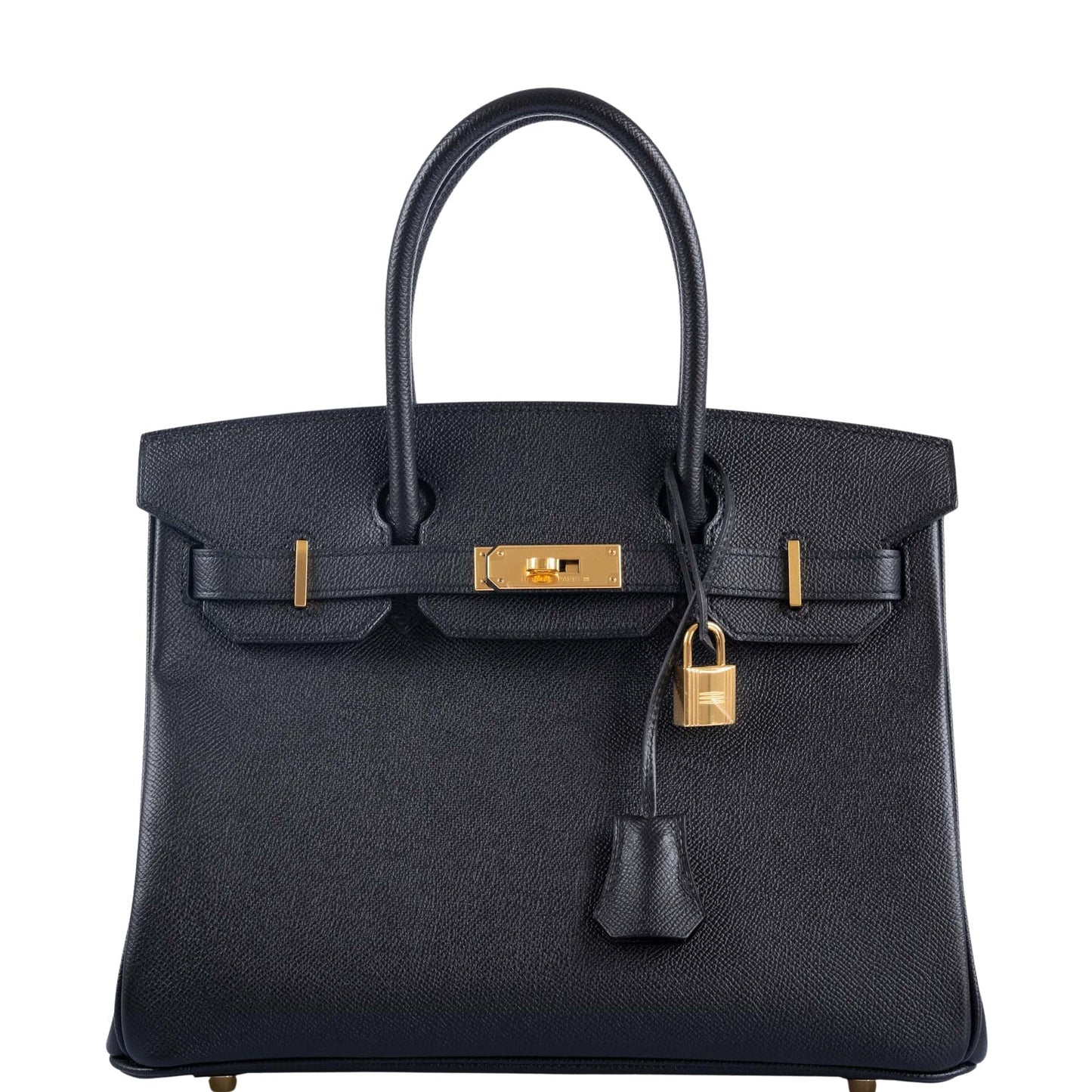HermesBirkin 30 Black Epsom Gold Hardware
