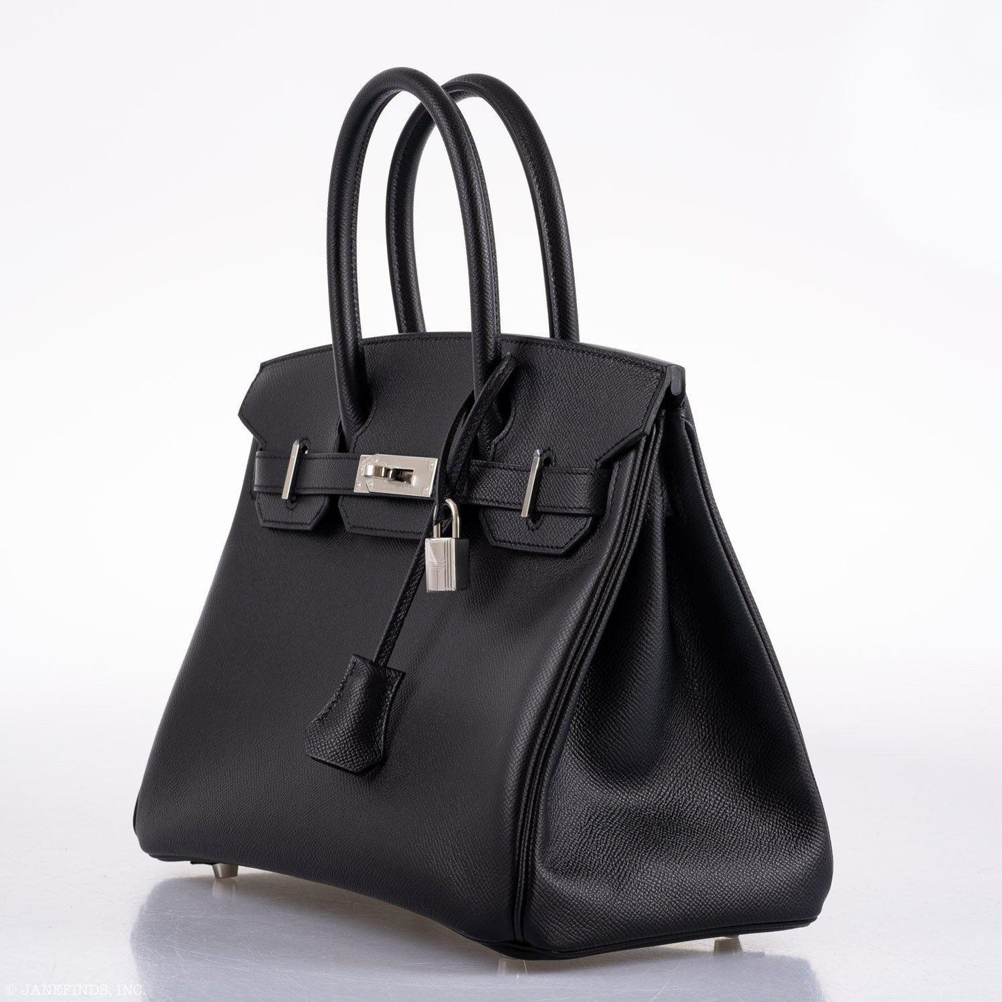 HermesBirkin 30 Black Epsom Palladium Hardware - 2020, Y