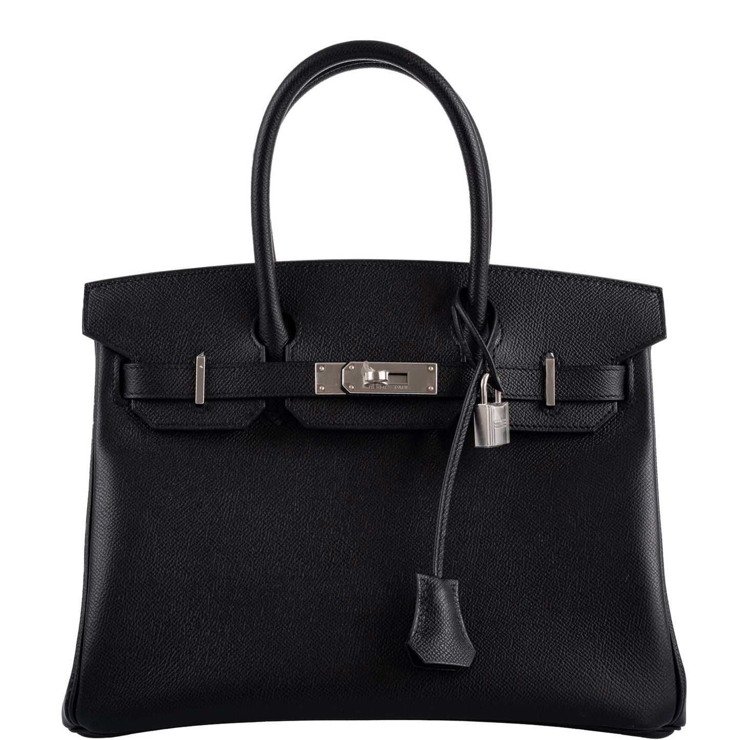HermesBirkin 30 Black Epsom Palladium Hardware - 2020, Y