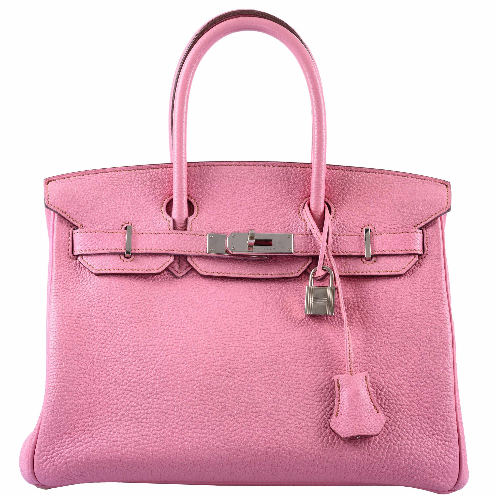 HermesBirkin 30 Bubblegum 5P Pink Togo Palladium Hardware