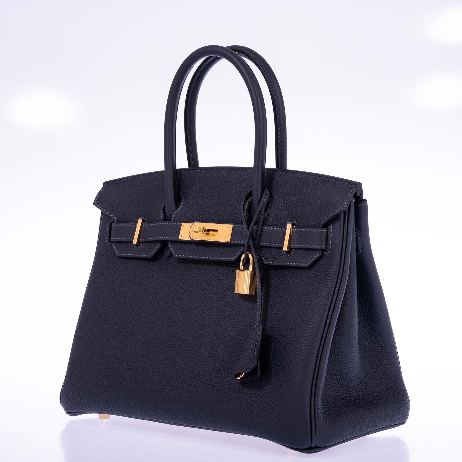 HermesBirkin 30 Caban Black Togo Gold Hardware