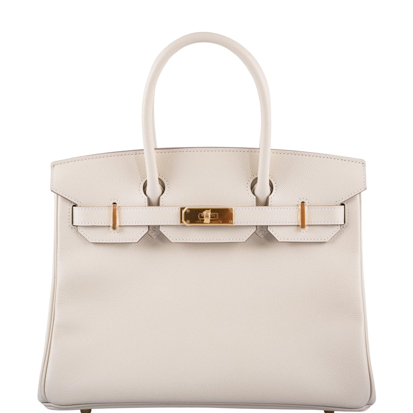 HermesBirkin 30 Craie Epsom with Gold Hardware