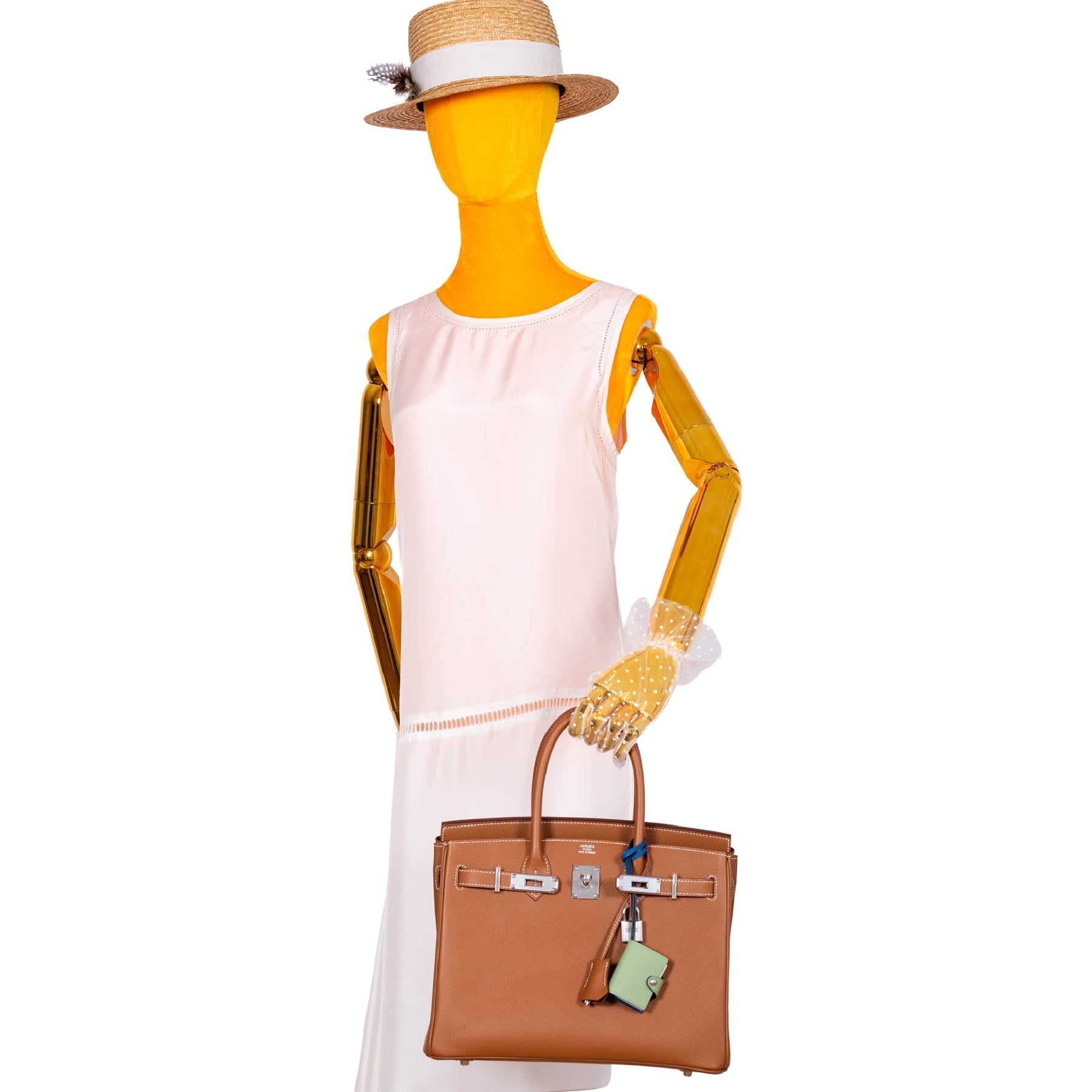 HermesBirkin 30 Gold Epsom with Palladium Hardware