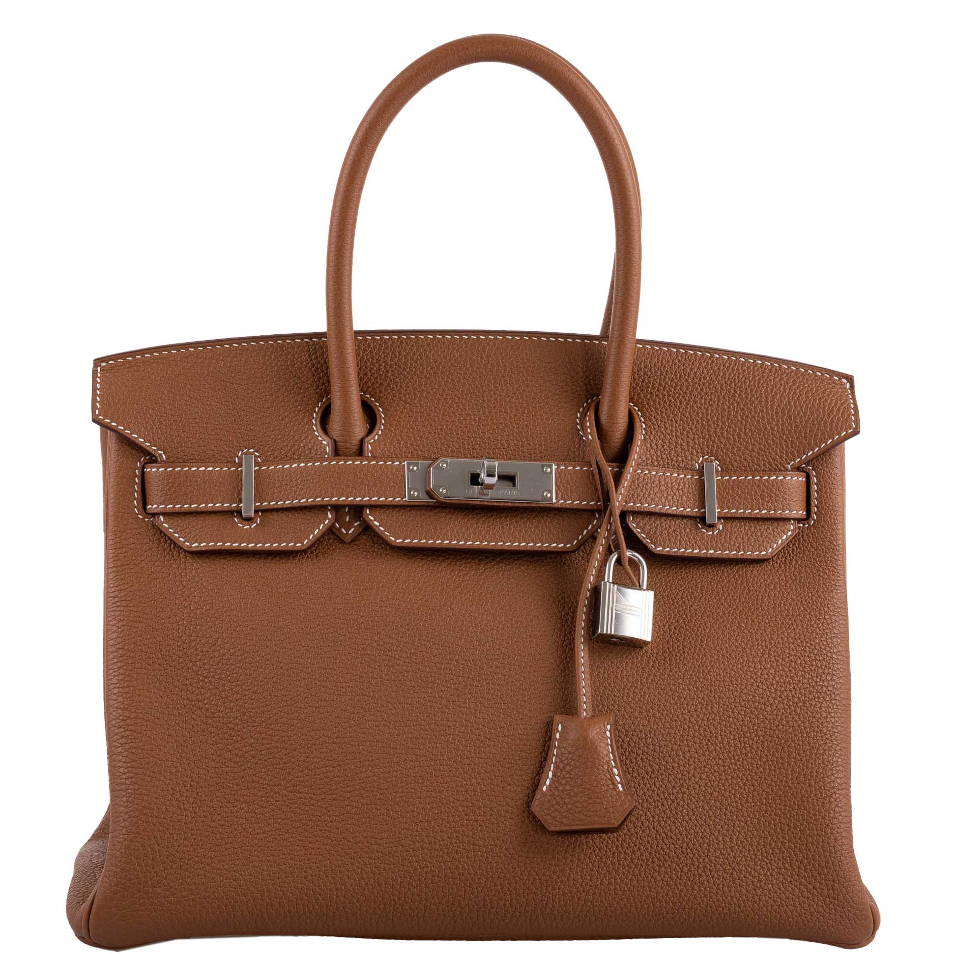 HermesBirkin 30 Gold Togo with Palladium Hardware - 2020, Y
