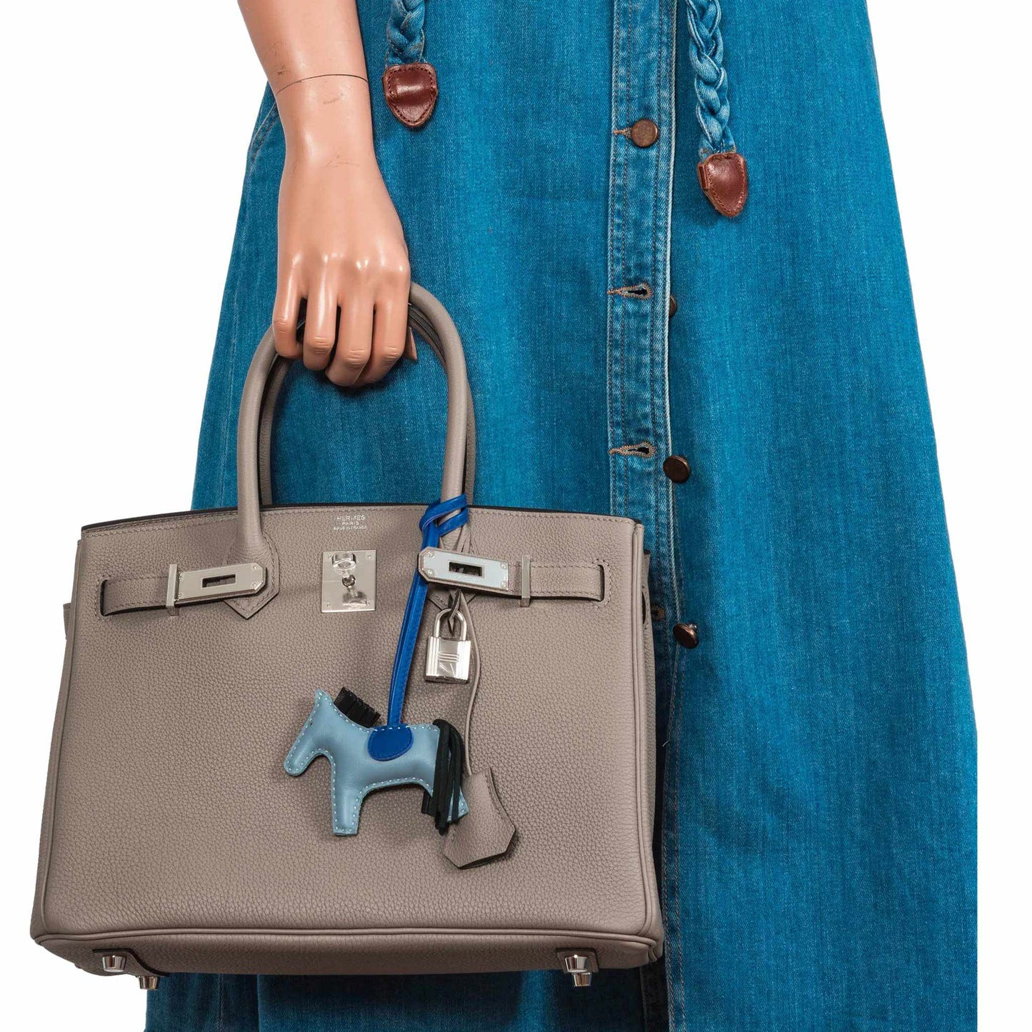 HermesBirkin 30 Gris Asphalte Togo Palladium Hardware