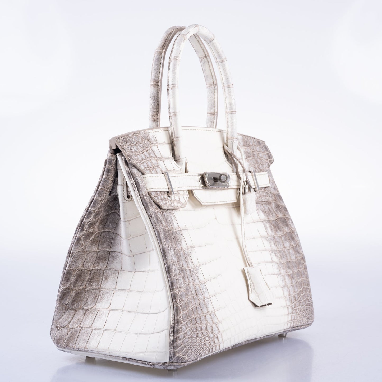 HermesBirkin 30 Matte Himalayan Niloticus Crocodile Palladium Hardware