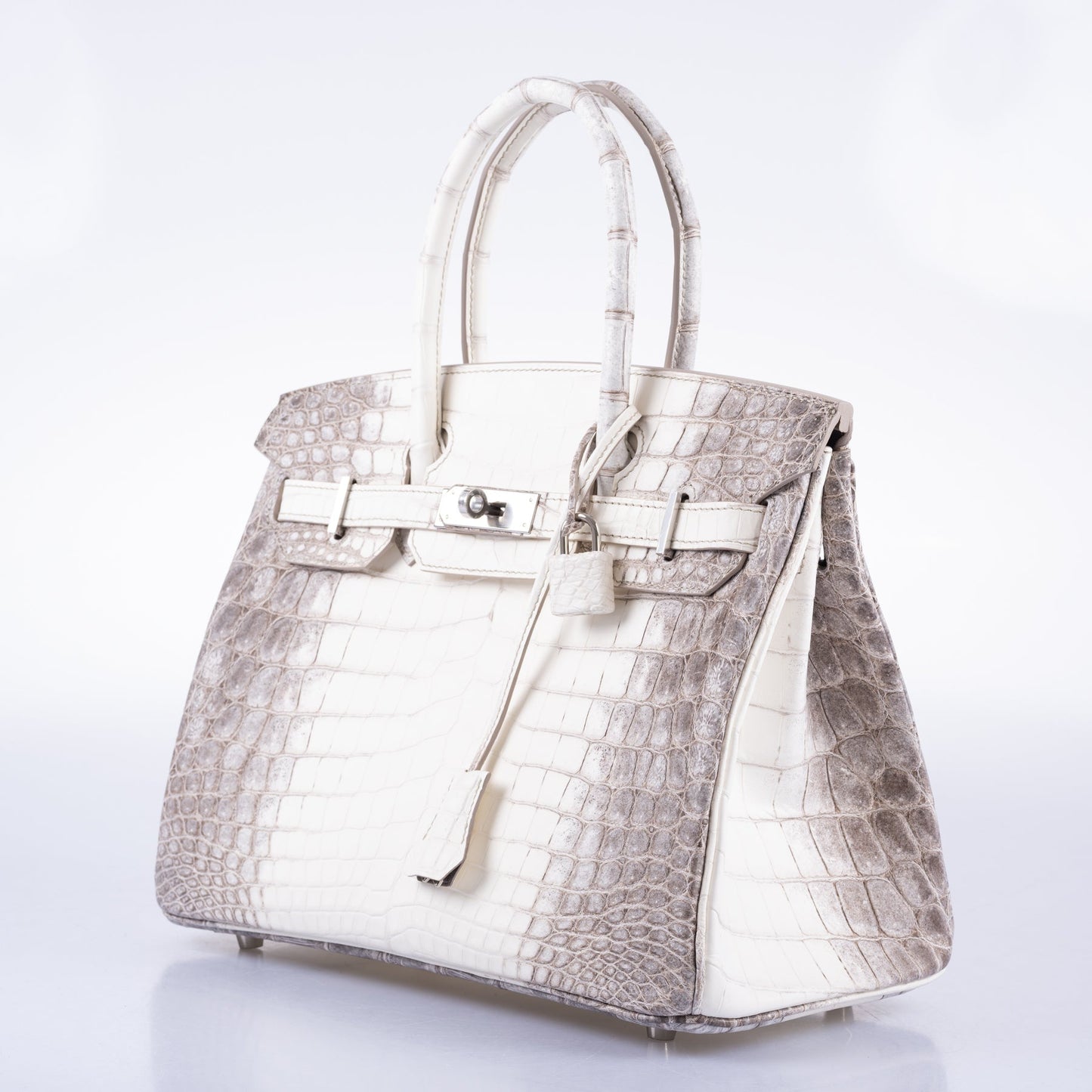 HermesBirkin 30 Matte Himalayan Niloticus Crocodile Palladium Hardware