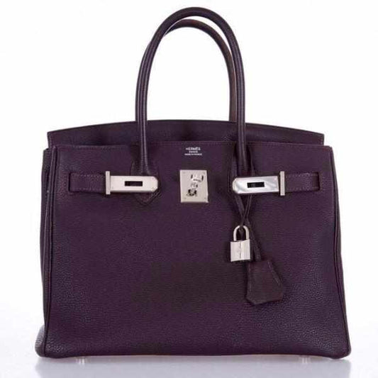 HermesBirkin 30 Raisin Palladium Hardware