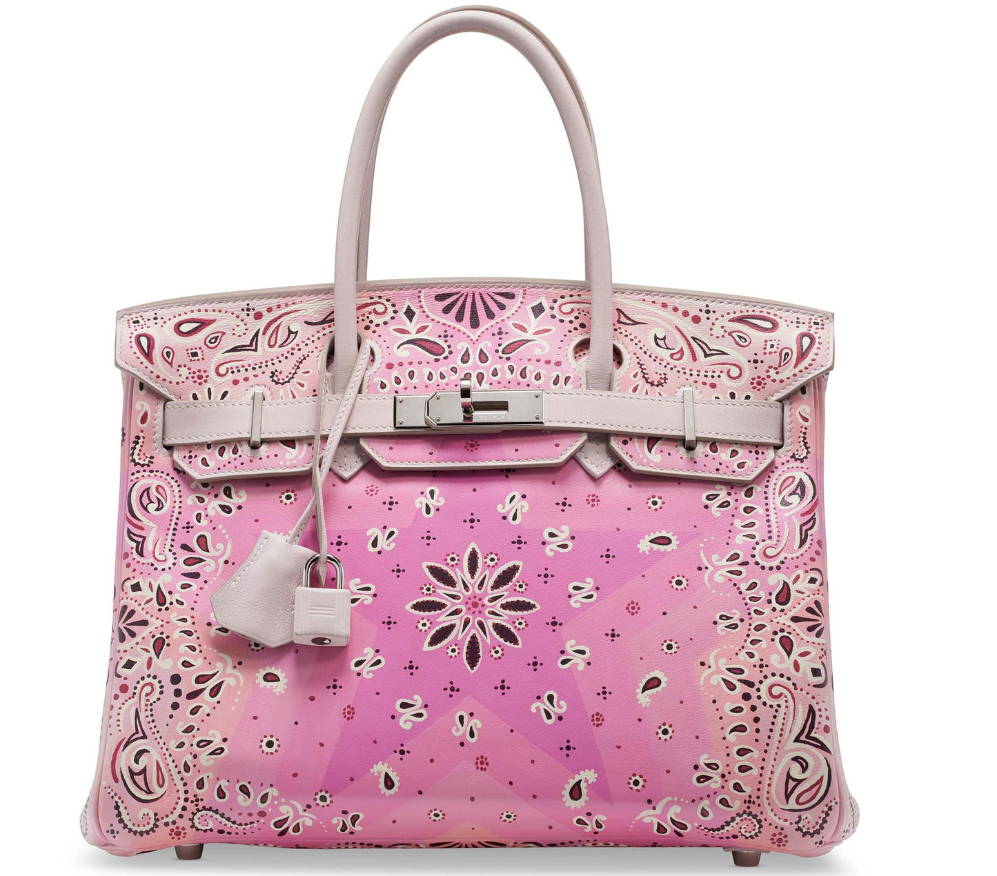 HermesBirkin 30 Rose Dragée Painted Swift Palladium Hardware * JaneFinds Custom Shop